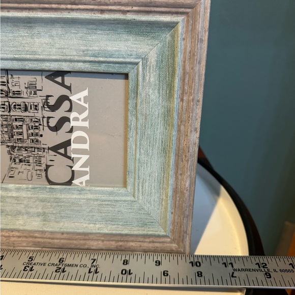 Blue and Gray Picture Frame, Fits 4x6” photo - Picture 3 of 5